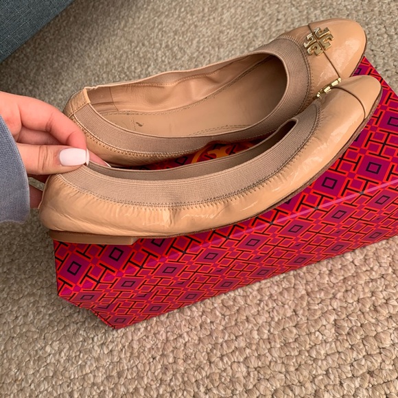 Tory Burch Jolie Ballet Soft Flats Light Oak - Picture 6 of 11